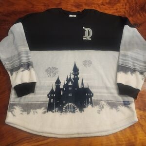 Disney Black and Gray Castle Hoodie